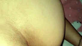 bold mature employee shows off tight ass and pussy farting action