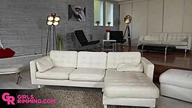 whoa sunset queens milfs rim each other's asses with big tits bouncing 🍑💦