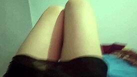 step cousin teases happy ending legs spread wide in real masturbation