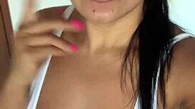 Kriss Hotwife Rides Bike in Tiny Bikini Morning Heat