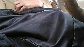 omg i came so hard playing with my huge cock in the car