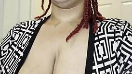 wanna taste this curvy girl's wet puffy pussy lips during squirting interview?