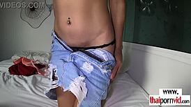 petite big boobed thai teen noom rides big white cock anal wild