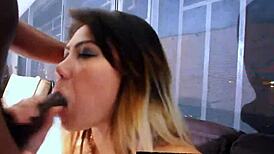 asian nail salon slut deepthroats my bbc sloppy till she gags in florida heat