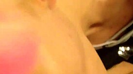 Mrsjay kneels eagerly as thick load blasts across her pretty face in sticky facial