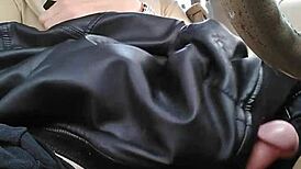 omg i came so hard playing with my huge cock in the car