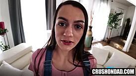 POV Stepdad Mike Mancini Teaches Summer Renee Blowjob Lessons