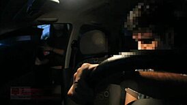 Best friend confesses love gets intense car deepthroat blowjob and creampie cumshot