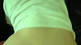 Feel her big ass bounce as she moans loud getting fucked doggystyle on the sofa