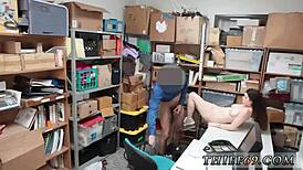 Petite Brunette College Teen In Police Uniform Fucks Old Burglar Suspect Hardcore