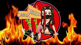 thai student slut bent over skirt up for monster cock creampie