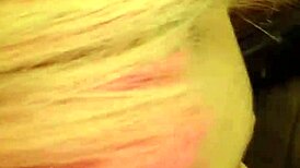 Mrsjay kneels eagerly as thick load blasts across her pretty face in sticky facial