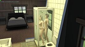 innocent virgin step-sis tempts forbidden shower sex thrills