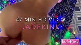 does santa hat girlfriend's kinky pov blowjob end in rough facial cumshot bdsm slave style?