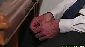 these british office cfnm mistresses humiliate with handjobs till cumshots fly