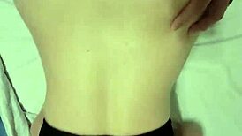 so this sexy wife starts teasing her husband with a deepthroat blowjob and he ends up bending her over the bed doggystyle until cumming on her big ass