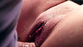 Vlad unloads cumshot on Mary's pussy ultra closeup