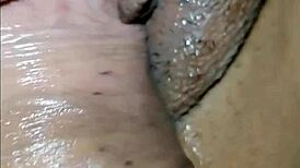 real latina couple licks pierced nipples in dirty closeup sex