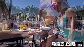 mofos spinner sydney cole wet shaved pussy group banged on beach