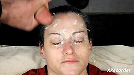 Eye-Dripping Bukkake Facial Compilation with Brunette Sluts Swallowing Loads