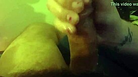 Damn, oily handjob unloads explosive cumshot!