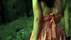 A strange girl wanders the woods horny pisses then sucks me off sloppy
