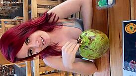 whoa found this hot brazilian big ass babe took her to toilet shes super naughty 😈🔥