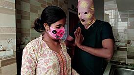 Desi bhabhi screams for devar's cock pounding in kitchen!