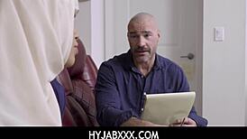 HIJABXXX Maya Farrell Overcomes Fears with Charles Dera's Intense Therapy