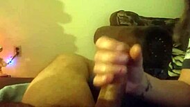 Damn, oily handjob unloads explosive cumshot!