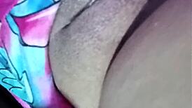 Neighbor begs for my huge saggy Colombian tits! Papi loves this mature vagina show