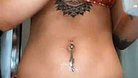 skylarbonez feels oiled ecstasy on louis vuitton bikini