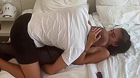 My nympho 18yo neighbor sneaks in for rough apartment fuck