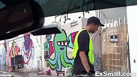 Petite Brunette Teen Pornstar Joseline Kelly Fucks Stranger Hardcore Outdoors Publicly