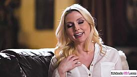 Wow! Big Tits Milf Scissoring Petite Stepdaughter's Wet Pussy Hard!