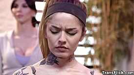Trans Yoga Instructor Emma Rose Fucks Jewelz Blu In Class