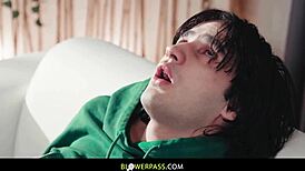 sage handles mother-in-law's deepthroat chores on his monster cock pov