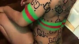 african stripper rips clothes twerks naked private show for me
