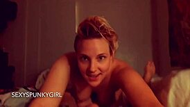 doesn't this cute innocent-looking 18+ teen girlfriend suck big cock and take facial cumshots like a total pro?