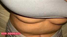 Oh damn, step sis is so horny masturbating with phone light at night! 💦📱 Her wet pussy glows