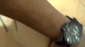 stepson barebacks stepmom filling face with hot cum