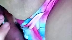 Neighbor begs for my huge saggy Colombian tits! Papi loves this mature vagina show