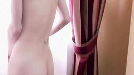 Sultry Eva deepthroats and bounces on lover's uncut meat