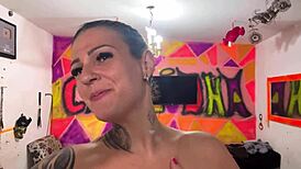 Blonde brazilian tiny babe deepthroats delivery guy then anal bangs huge ass shaking