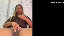 Watch her tight brazilian ass bounce on huge anal dildo