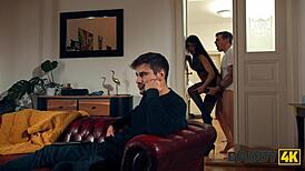 omg my slutty gf's perfect body gets railed by stepdad in stockings