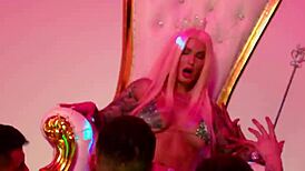 her hot pussy throbs as viking barbie sings taste with pure emotion