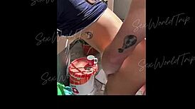 Sport Fan Mexican Latina Doggystyle Outdoor Fuck