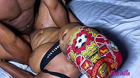 Bbc stretches african bride's fat tits and pussy deep on wedding night!!