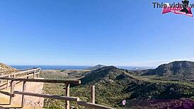 german teen hitchhiker picked up for raw outdoor street pounding